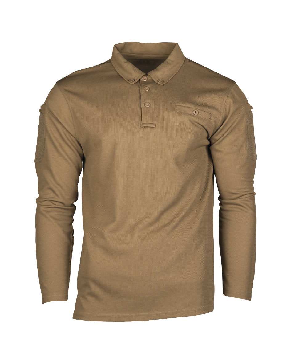 Tactical Quick Dry Poloshirt 1/1 Arm Dark Coyote