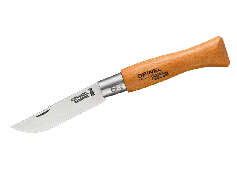 Opinel Messer No 05, Buche, Carbon, nicht rostfrei