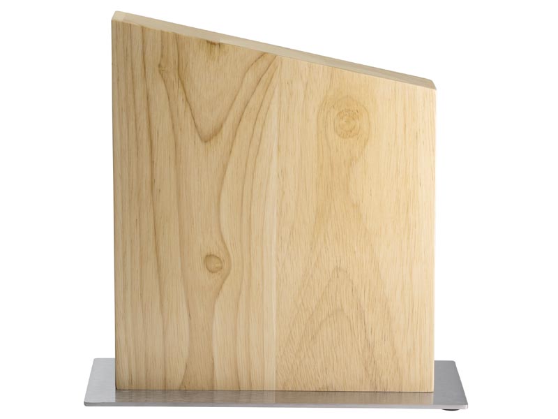 Taylor´s Eye Messerblock, Kautschukbaum-Holz, (ohne Messer), beidseitige Magnetplatten, für maximal