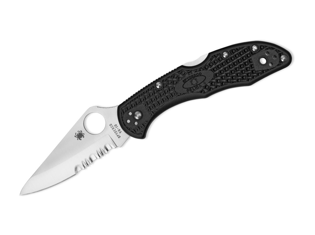 Spyderco Delica 4 Lightweight Black Combi Edge