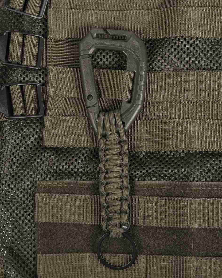 Schlüsselanhänger Paracord Mit Karab.Molle Oliv