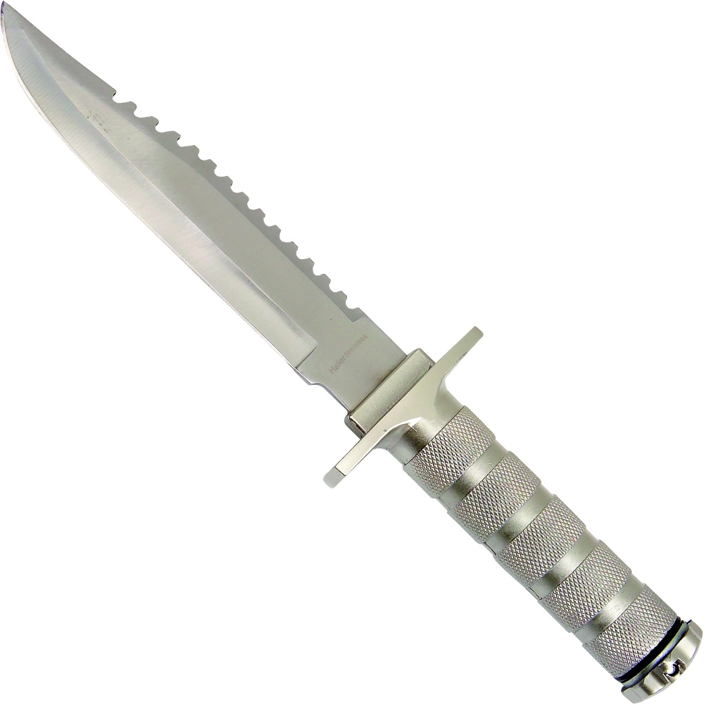 Survivalmesser silber