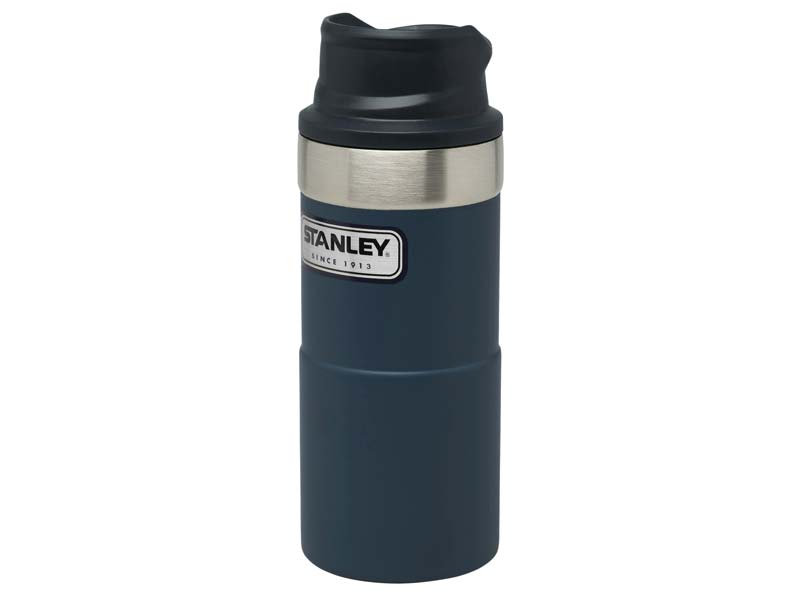 Stanley CLASSIC TRIGGER-ACTION TRAVEL MUG 354 ml, Stahl 18/8, Vakuumisoliert, nightfall blue, Kunst