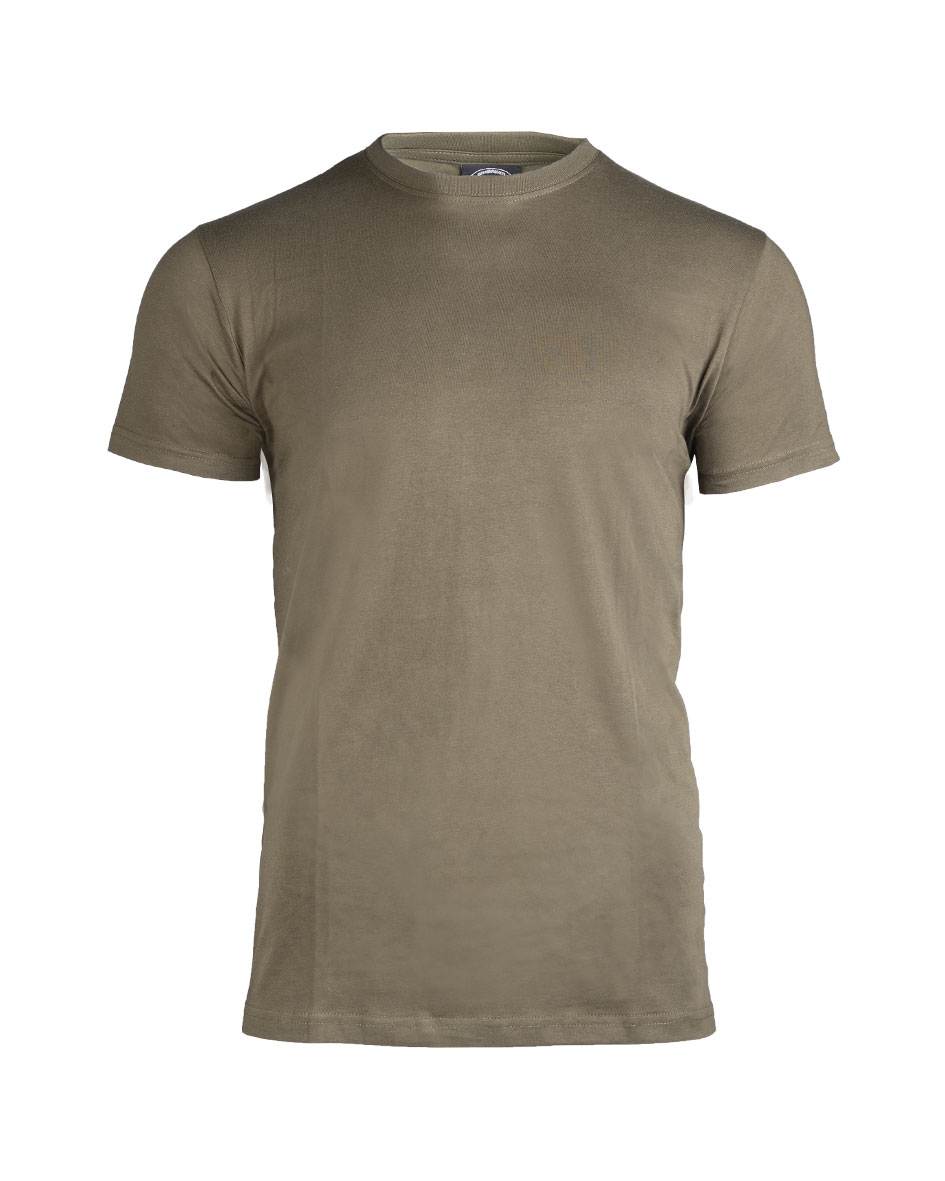 T-Shirt US Style Baumwolle Oliv