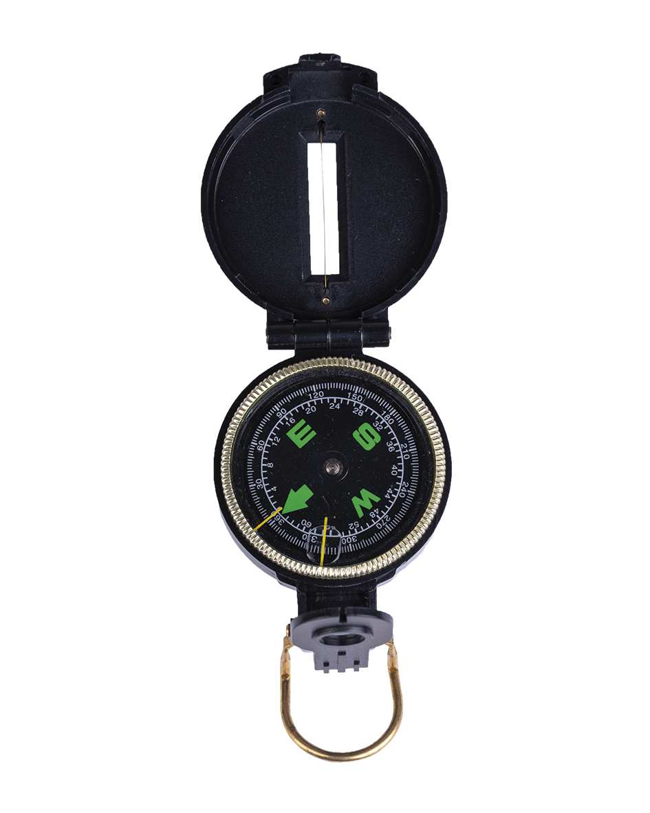 US Kompass Kunststoff -Gehäuse Schwarz (Engineer) (O.Gew.)