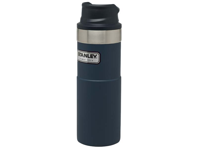 Stanley CLASSIC TRIGGER-ACTION TRAVEL MUG 473 ml, Stahl 18/8, Vakuumisolierung, Nightfall Blue, Kun