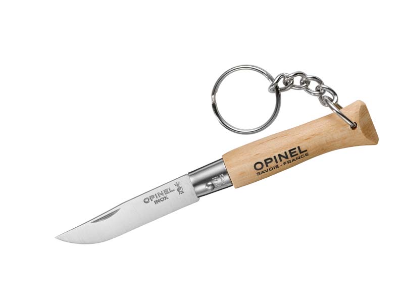 Opinel Messer No 04, rostfrei, mit Schlüsselanhänger