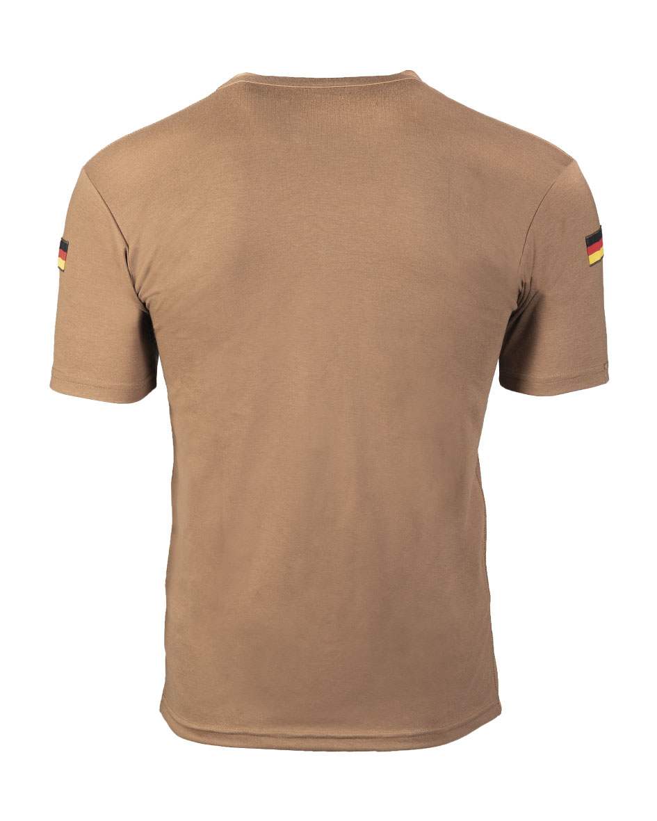 Bundeswehr Tropen T-Shirt Mit Nat.Abzeichencoyote