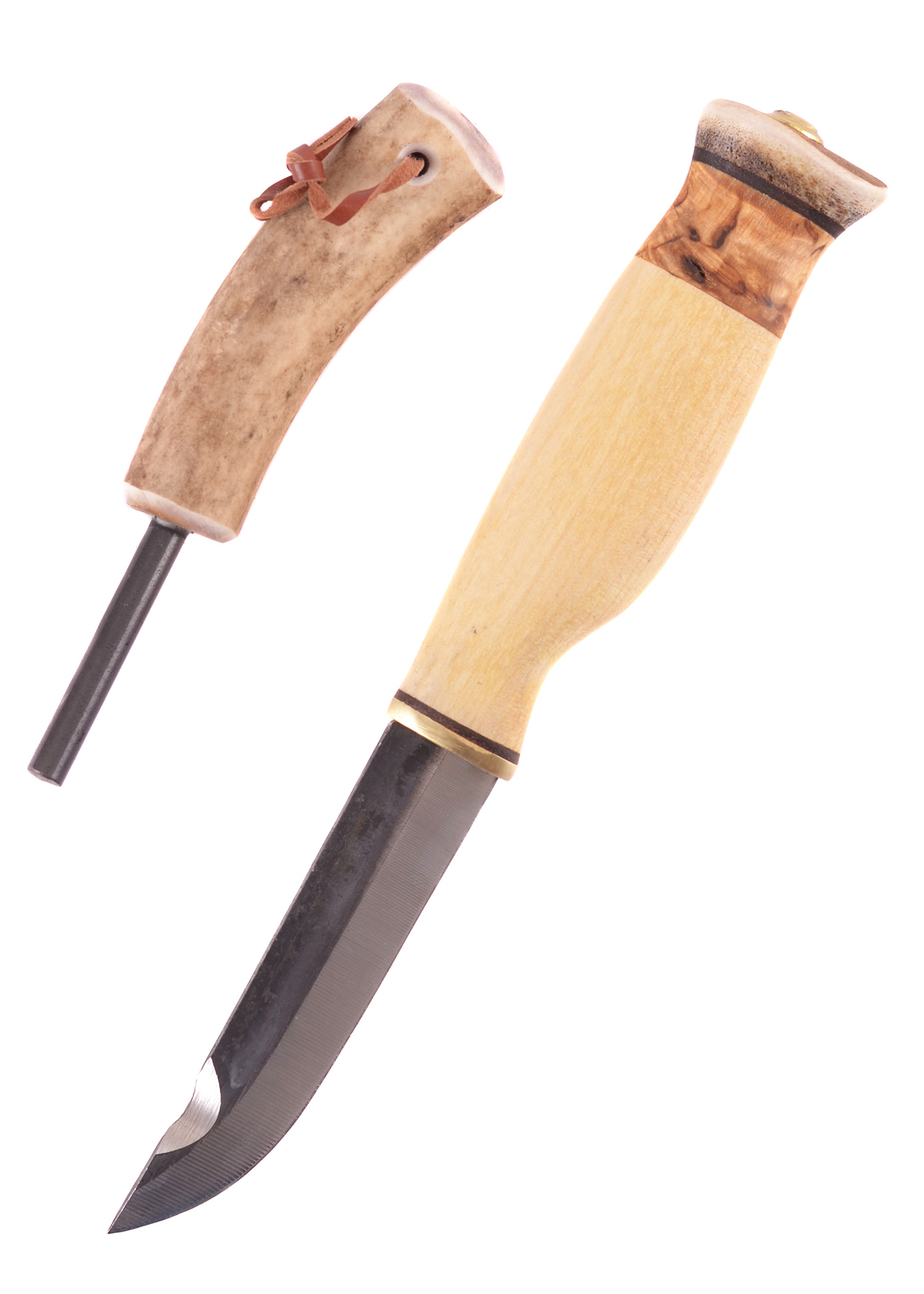 Jagdmesser mit Feuerstahl, Wood-Jewel