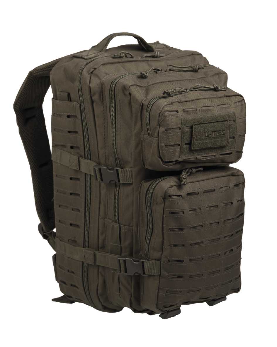 US Assault Pack Lg Laser Cut Oliv