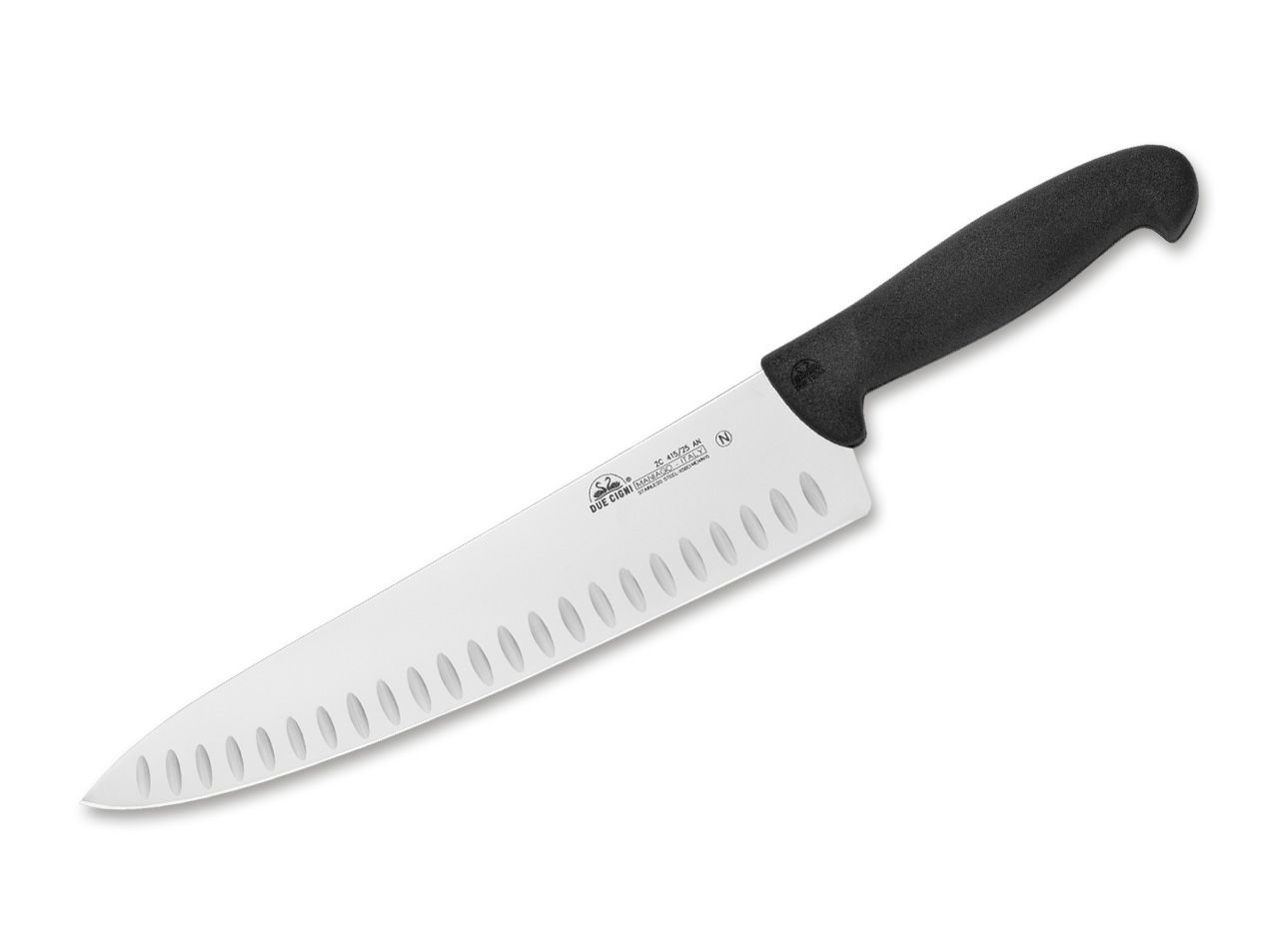 Due Cigni Chefmesser 415 25 Schwarz mit Kullen