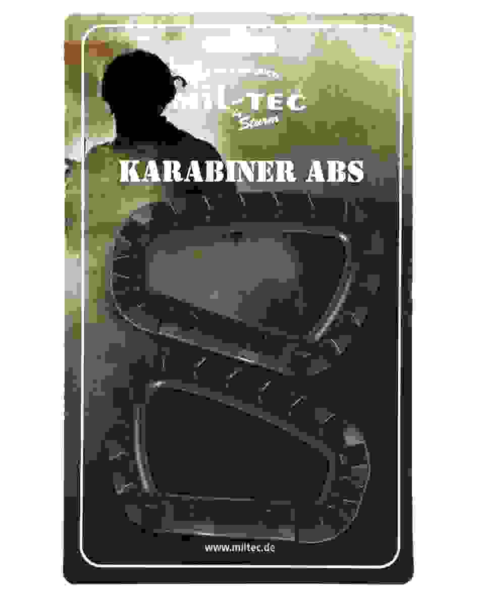KARABINER ABS (2 ST./BLISTER) SCHWARZ