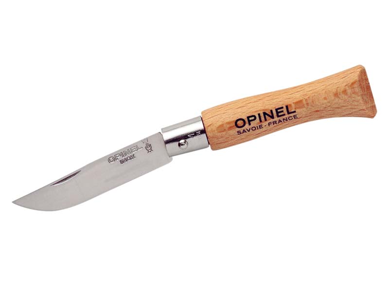 Opinel Messer No 04, Buche, rostfrei