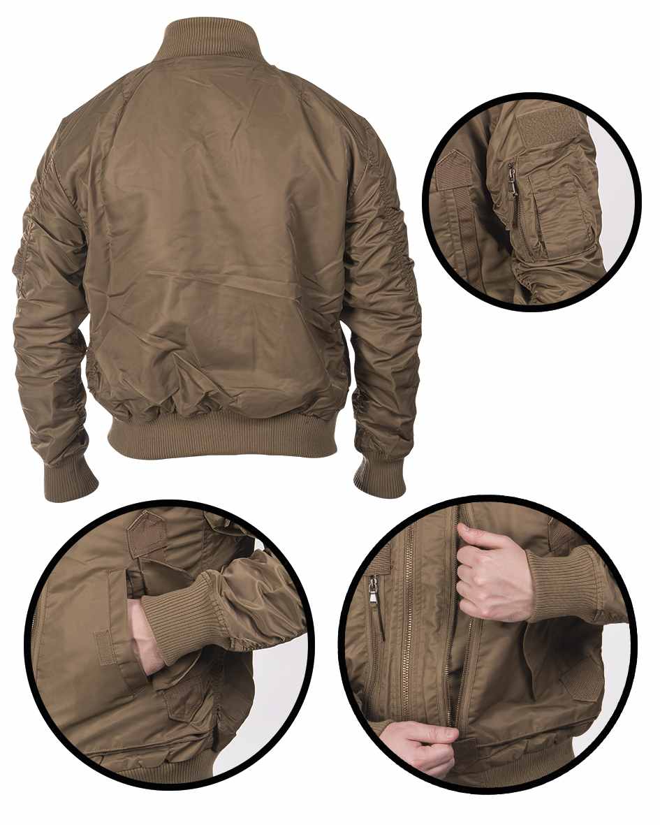 US Tactical Fliegerjacke Dark Coyote