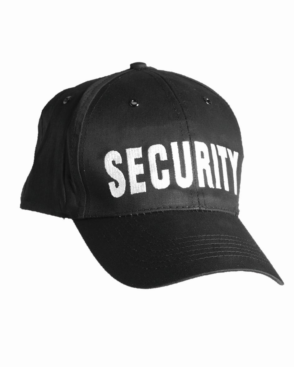 Baseball Cap Schwarz  'Security'