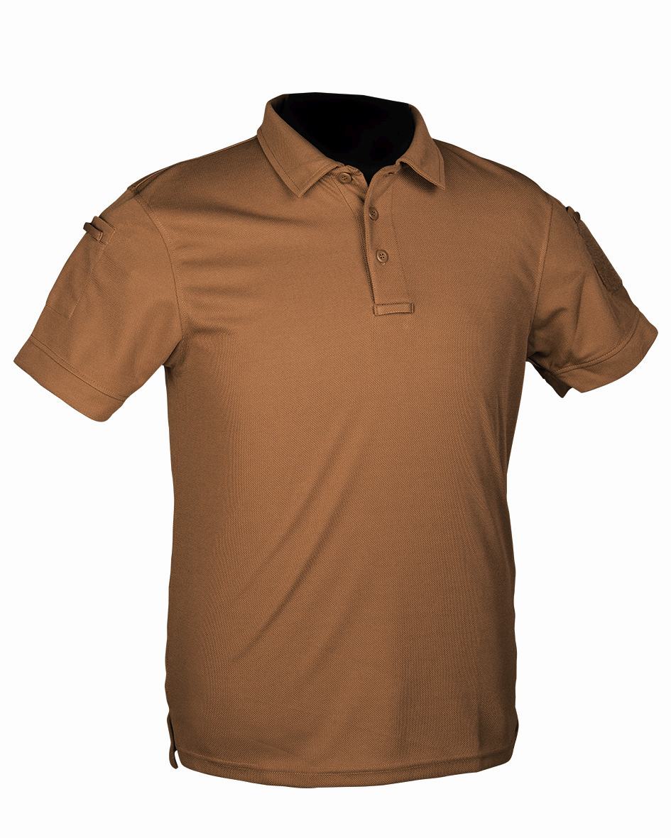 Tactical Quick Dry Poloshirt 1/2 Arm Dark Coyote