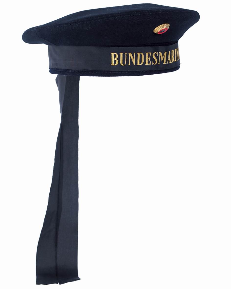 Bundeswehr Marine Tellermütze Mit Abzeichendunkelblau
