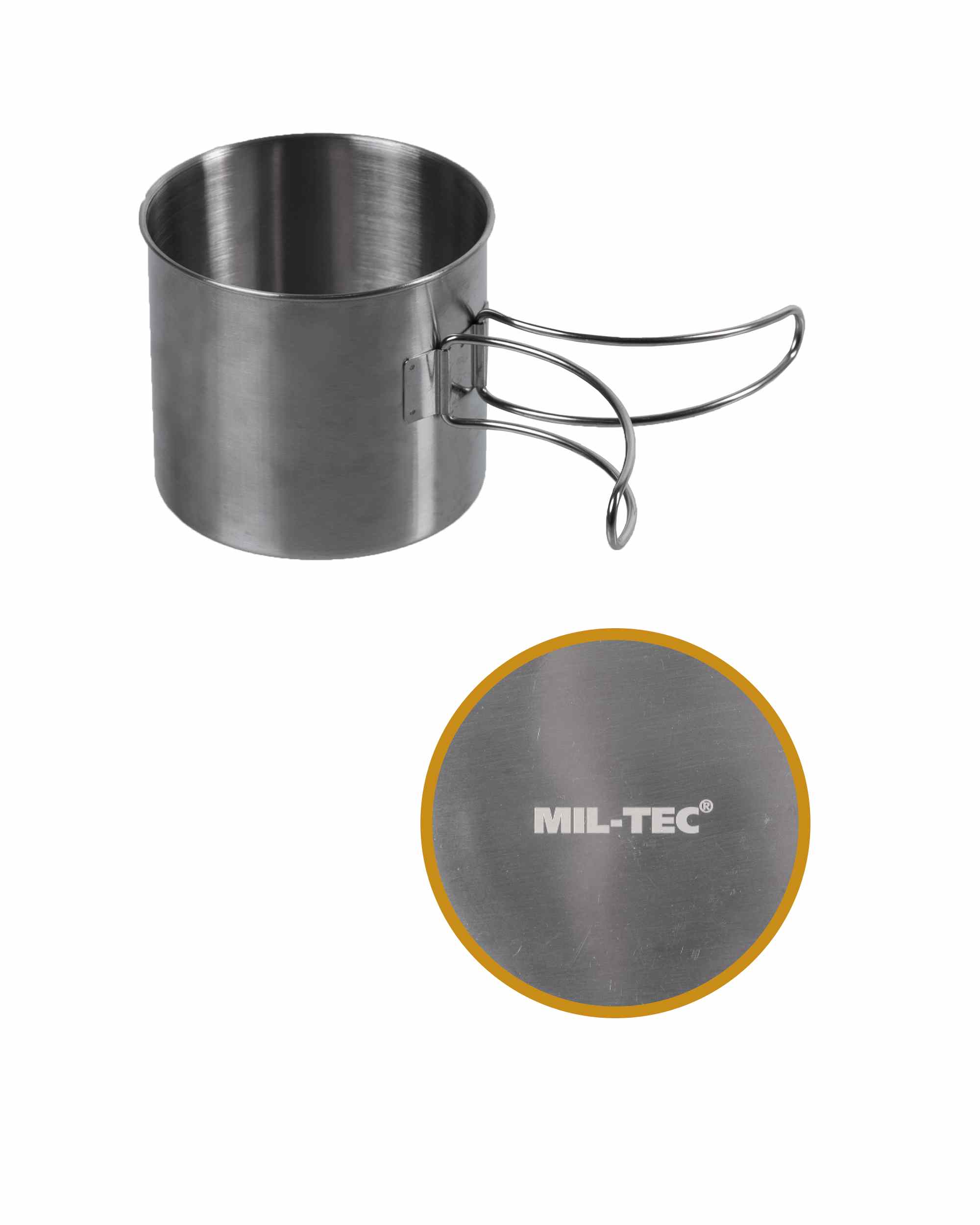 Trinkbecher Stainless Steel 600 Ml (Drahtgriffe)