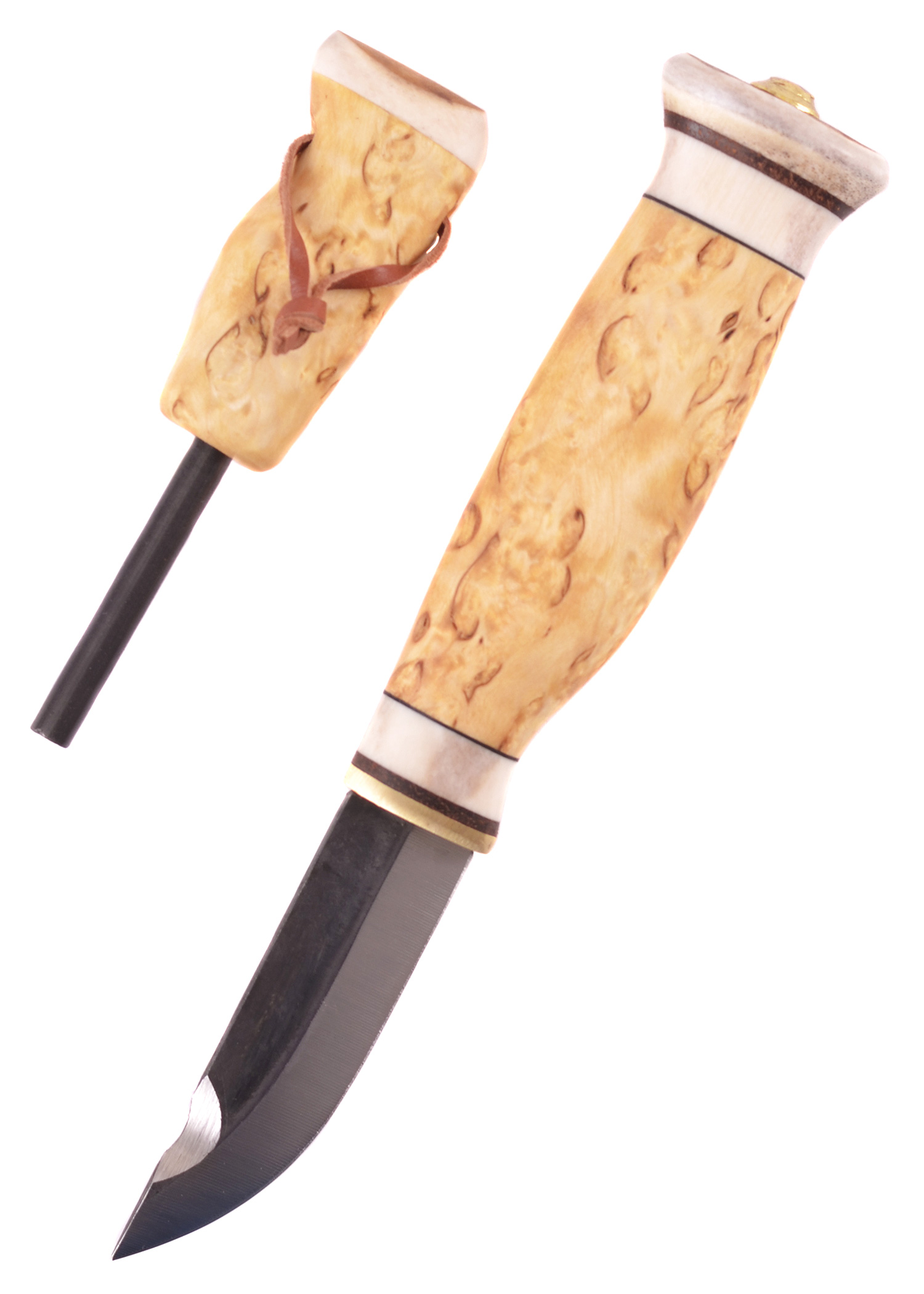 Jätkänpuukko mit Feuerstahl, Wood-Jewel