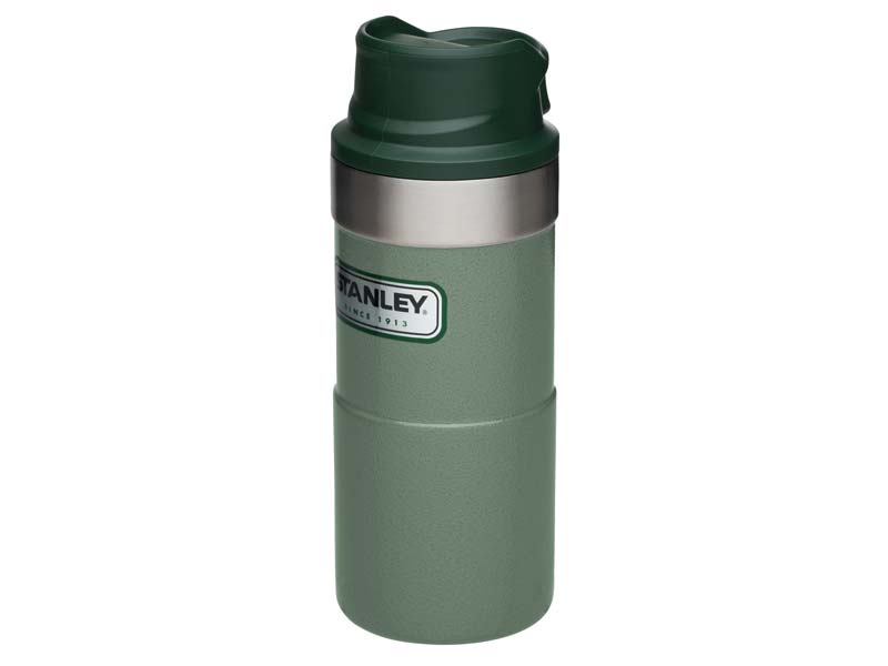 Stanley CLASSIC TRIGGER-ACTION TRAVEL MUG 354 ml, Stahl 18/8, Vakuumisoliert, Hammertone Green, Kun