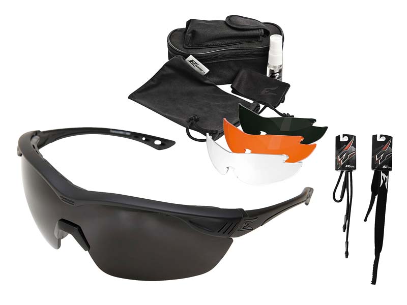 Edge Tactical Safety Eyewear, Overlord Kit, 4 austauschbare beschlagfreie  Vapor Shield Brillengläs