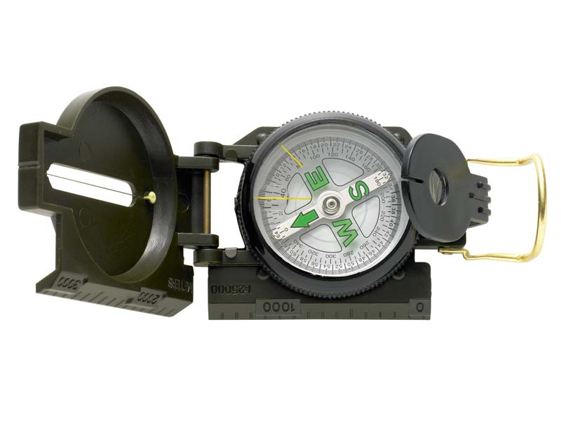 Kompass, Kunststoffgehäuse, dunkelgrün