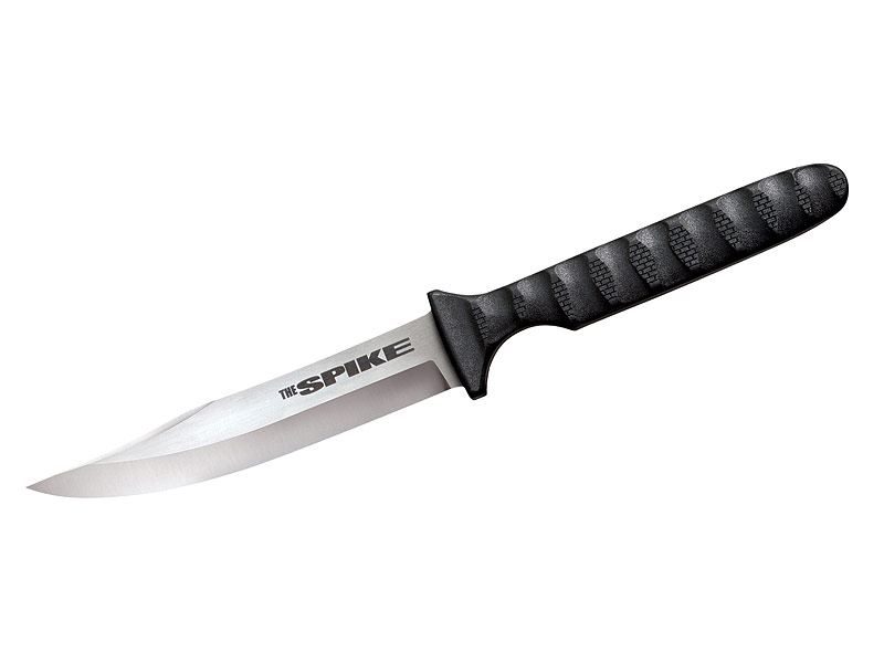 Cold Steel Messer Bowie Spike, rostfreier Stahl 1.4116, 3mm,, G10-Griffschalen, Kunststoffscheide m