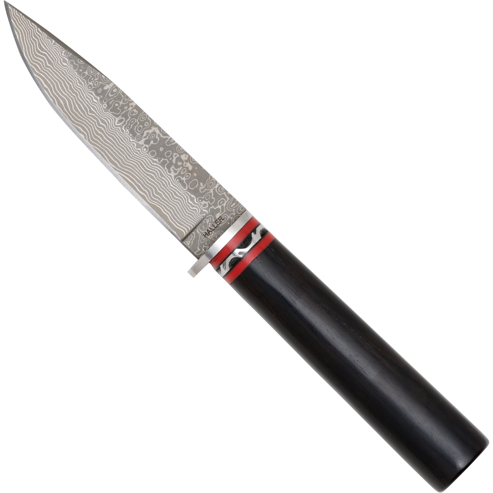 Damast Messer Ebenholz