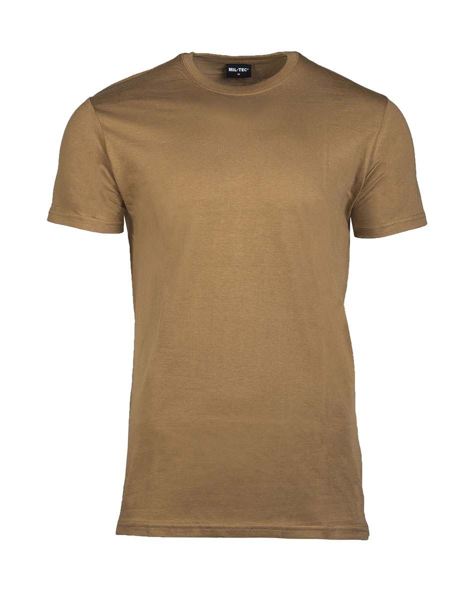T-Shirt US Style Baumwolle Coyote